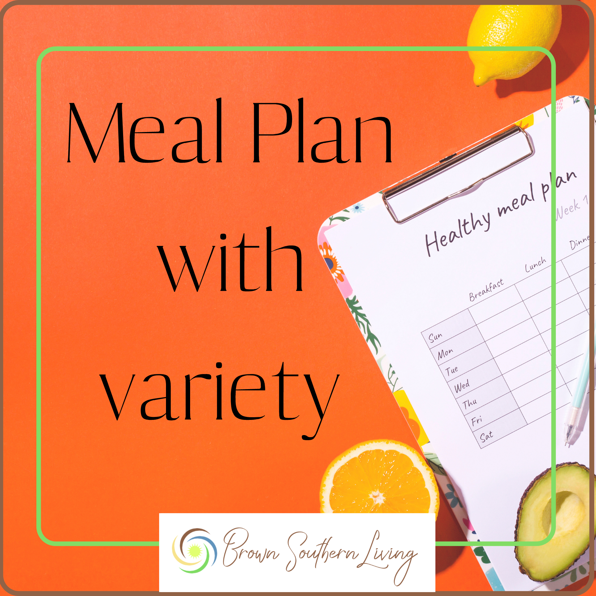 Meal Plan with variety